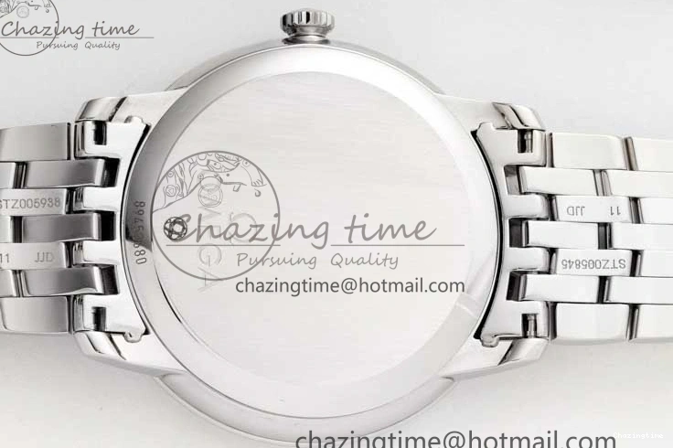 0123 De Ville SS DIWF 1:1 Best Edition Gray Dial SS Markers on SS Bracelet MIYOTA FlexibleFit 7851